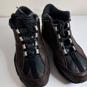 Hi-Tec Black and Brown Athletic Shoes